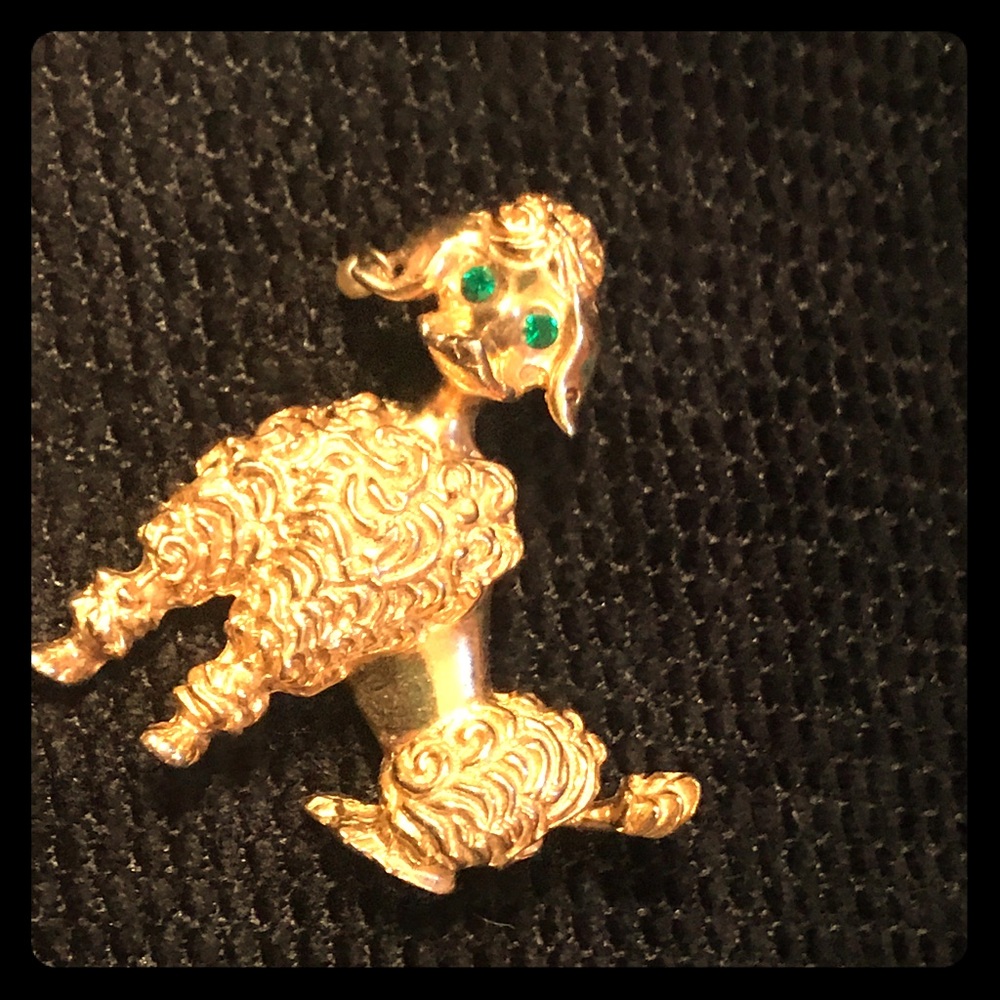 Vintage poodle brooch